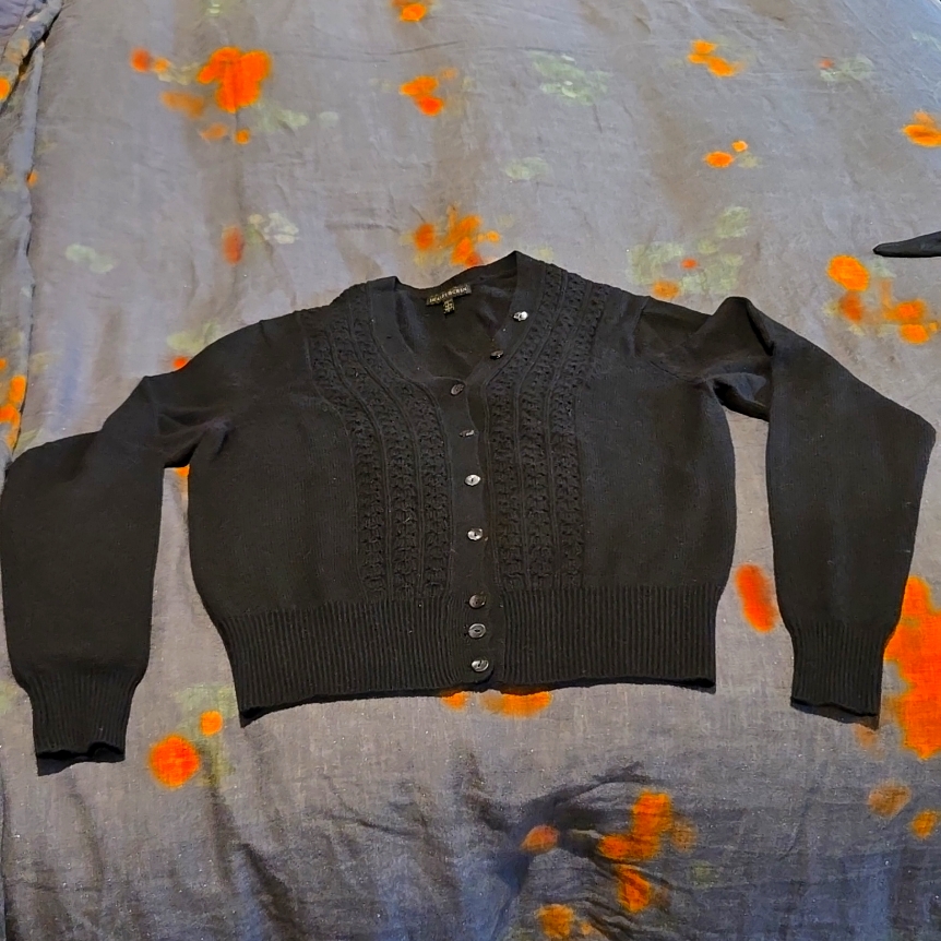 Shiatsu Chen Black Cashmere Cardigan